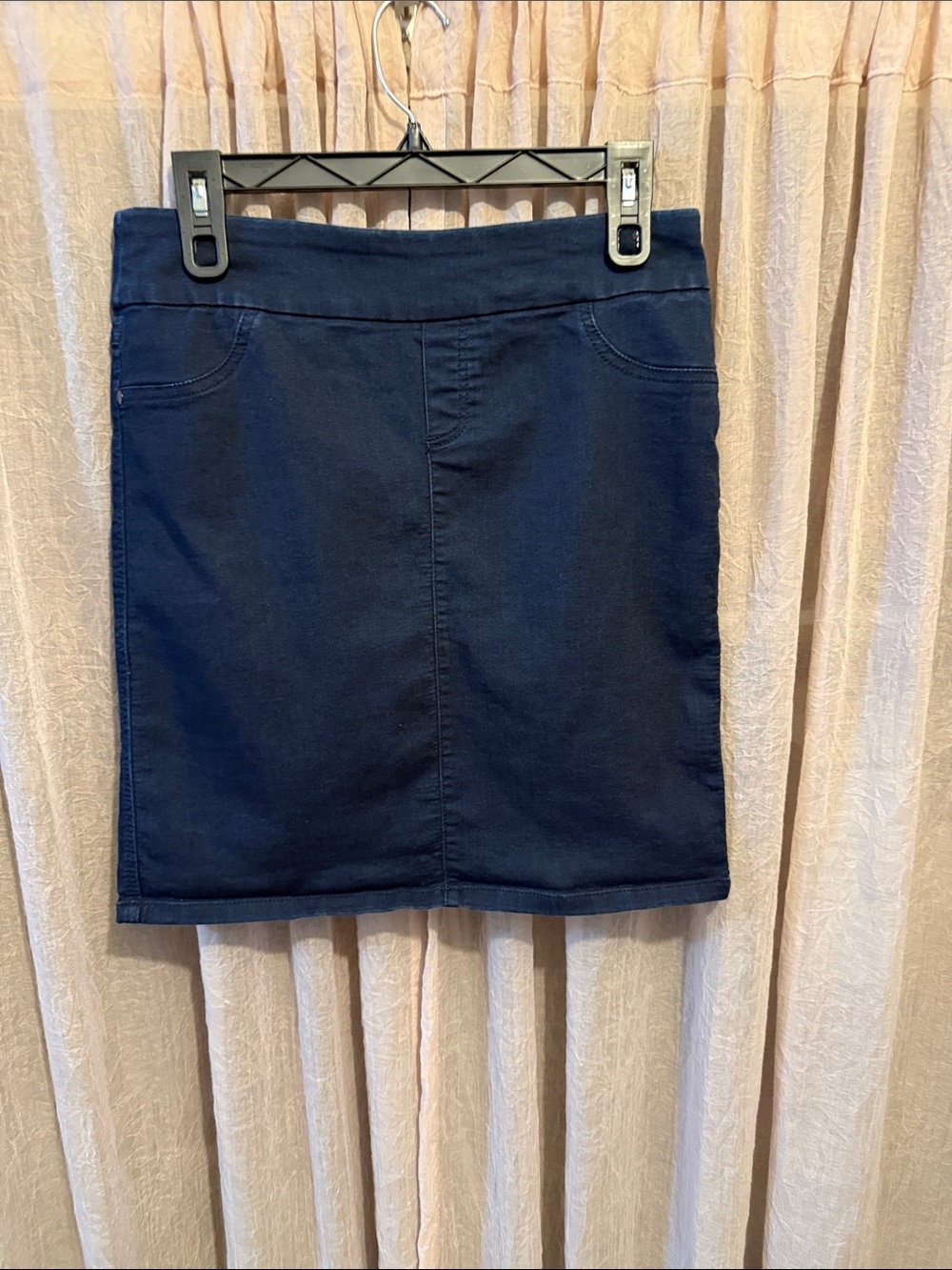 Indigo Navy Stretch Mini Skirt